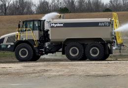 Rokbak haulers have been converted into water trucks by Hydex