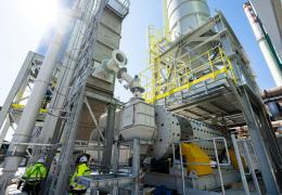 The new facility in Górażdże processes recycled concrete paste (RCP) recovered at the company’s first-of-its-kind recycling plant in Katowice, Poland
