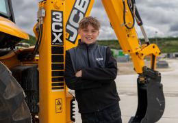 Finlay Gallagher has been crowned the UK’s youngest qualified digger driver – at the age of just 13