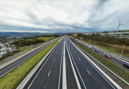 Tarmac have supplied and laid more than 400,000 tonnes of asphalt for the A465 Heads of the Valleys upgrade