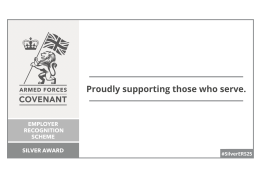 Tarmac have been awarded Silver status in the Defence Employer Recognition Scheme
