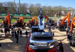 Hitachi’s LANDCROS One concept excavator at Bauma 2025