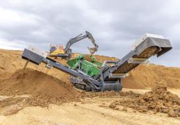 Chepstow Plant’s McCloskey R155 high-energy screener has been designed to handle waste by-products such as overburden and blasted rock