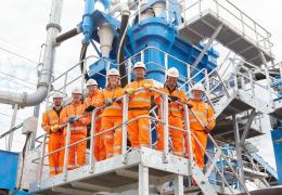 Members of the B&A Group team (L-R): Dr Rob Lewis, Marc Large, Stuart Palmer, B&A Group managing director Helen Griffin, Darek Filipowicz, Ashley Bruno, and Rob Westcott 