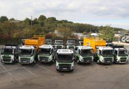East Kent Recycling have taken delivery of 23 new trucks supplied by Volvo including FL, FE, and FMX models
