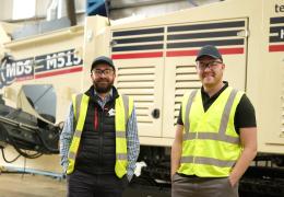 As MDS celebrate 30 years in business, Liam Og Murray (right) reflects on its early days, while newly appointed general manager Steven Keenan (left) looks ahead, building on a solid foundation and driving global ambition