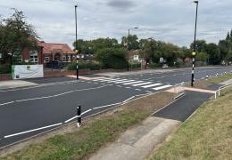 The new pedestrian crossing. Photo: ECB Design Group Ltd