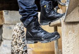 HAIX’s new Airpower XR Heavy Duty Extreme boot featuring XLR8 technology, made for demanding work such as quarrying 