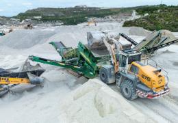 Brookland Sand & Aggregates operate a fleet of 24 used machines from Liebherr, including this L 576 XPower wheel loader