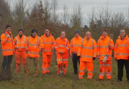 Some of the LMS volunteer team members from Heidelberg Materials 