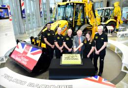 750,000th JCB backhoe loader