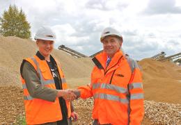 Apprentice Aidan Jeffreys and operations manager Peter Steffens