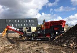 Sandvik QJ341 mobile jaw crusher
