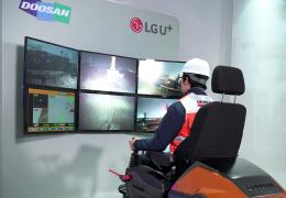 Doosan 5G TeleOperation at bauma 2019