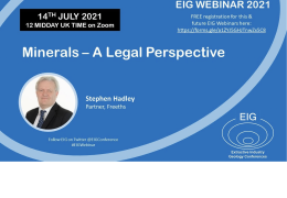 EIG webinar