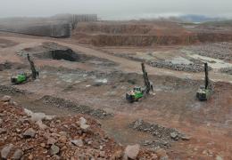 Epiroc C50 drill rigs at Glensanda
