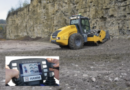 Remotely controlled Hamm compactor