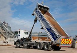 AC Aggregates tipper with Harsh FE tipping gear