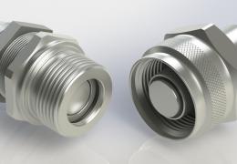 High-pressure flat-face screw couplings