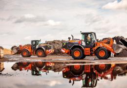 Hitachi ZW250-6 and ZW180-6 wheel loaders