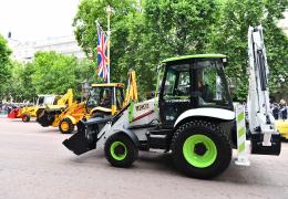 Hydrogen-powered JCB digger