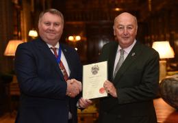 Phil Redmond and the Duke of Devonshire
