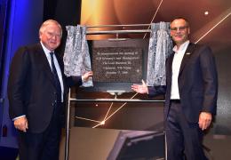 Lord Bamford and Frank Zander
