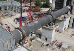 Rotary kiln installation