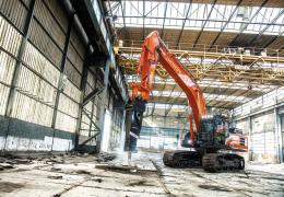 Hitachi FXJ 375 hydraulic breaker