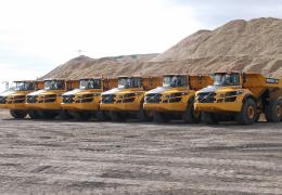 New Volvo ADTs for Stevens Equipment Rental 