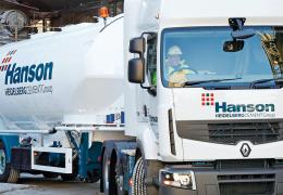 Hanson Cement tanker