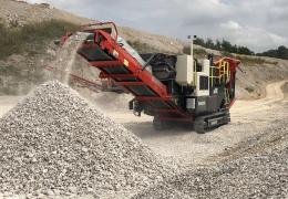 Sandvik QJ241 mobile jaw crusher