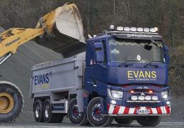Renault Range C460 8x4 tipper