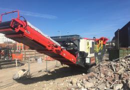 Sandvik QJ341 tracked jaw crusher