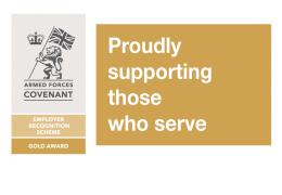 Finning UK Gold standard award