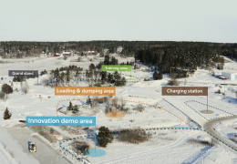 Volvo CE test and demo area