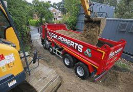 D&E Roberts' tipper truck