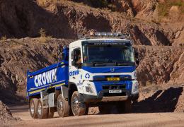 Volvo FMX 420 8x4 tippers run by Crown Waste Management 