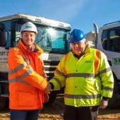 Oliver Rees (left), managing director of SRC Group, and Richard Stevens, managing director of Allen Newport Ltd
