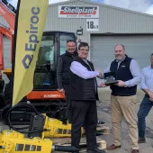 Shellplant team receiving the Epiroc Dealer of the Year 2022 Award