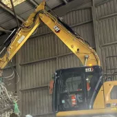 One of the Cat 313 excavators operating for L&S Waste Management