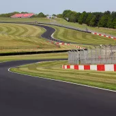 The newly resurfaced race track at Donington Park