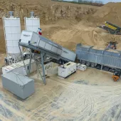 Geo Concrete Products’ new Rapidbatch 120 mobile batching plant from Rapid International