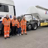 A specialist team from Cemex Rugby visited three local primary schools with one of the brand’s 44-tonne cement tankers