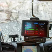 The Komatsu Operator Guidance Monitor (OGM) for rigid dumptrucks