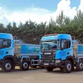 John Bourne & Co have 18 vehicles, consisting of eight-wheel tippers and eight-wheel grab lorries