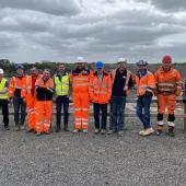 L–R: Damien Keenan, Adam McCluskey, David Garrity, David Johnston, Richard McNally, Kelvin Johnston, Colin Loughran, Paul Keenan, Gerald McMullan, Paul Callan, David Clarke, and Gerard Lawless