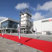 View of the new Ammann asphalt plant factory in Zhangjiagang