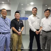 Yoshio Yanagida, Masahi Nakamura and Kenji Tajima from Kurimoto, along with Raheel Qamar from MDS