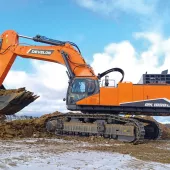Develon’s flagship crawler excavator – the DX1000LC-7